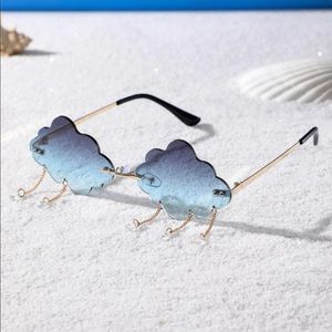 Blue cloud glasses
